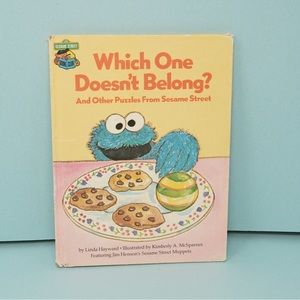 Vintage 1981 Book "Which One Doesn't Belong? Jim Henson's Sesame Street Muppets